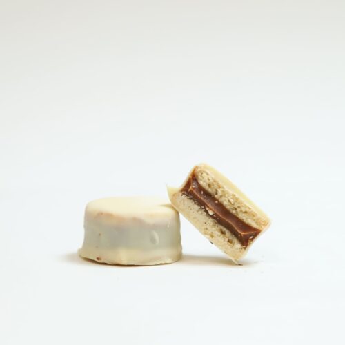 Alfajor de chocolate blanco